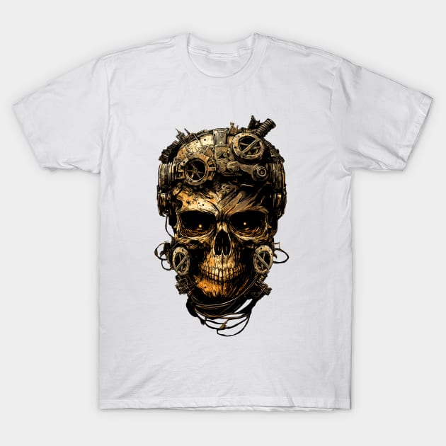 Post Apocalyptic Skull T-Shirt by HustleHardStore